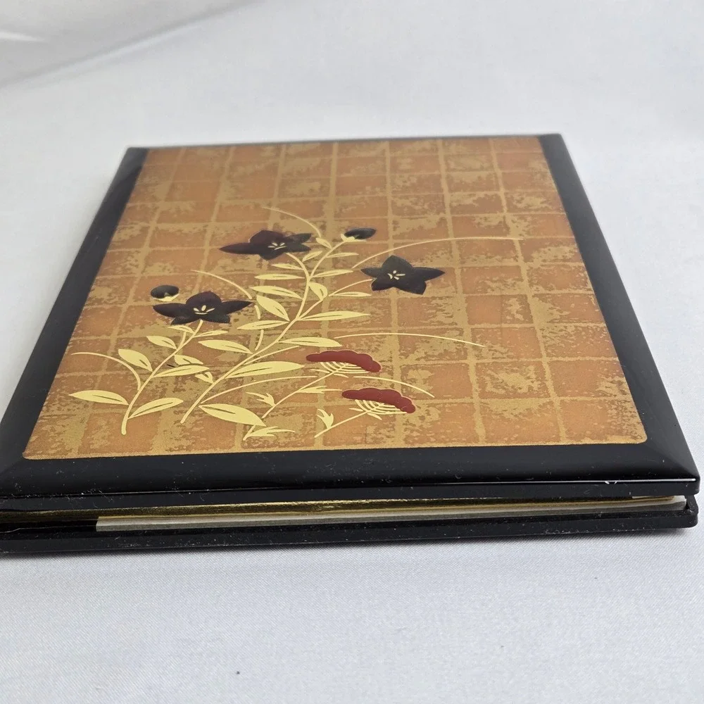 Nippon‎ Togeichien Yamanaka Lacquerware Korin-Style Bellflower Address Book Vtg